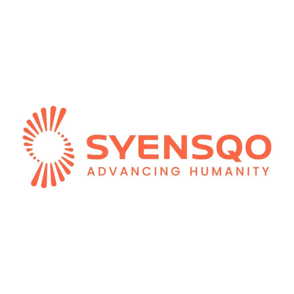 Plastics Europe logo featuring SYENSQO and advancing humanity text.