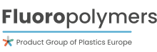 Logo of Fluoropolymers, a product group of Plastics Europe, showcasing advanced plastic materials.